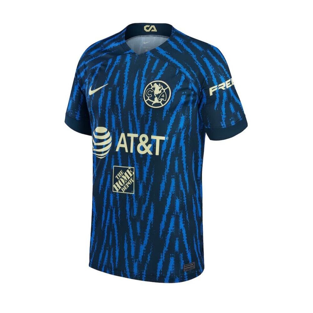 Club America Nike 2022/23 Away‎ Breathe Stadium Jersey Blue Liga MX Men's Size M